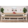 3.6m Ellena Dining Table with 2 Backless Benches & 2 Ellena Chairs or Armchairs - 4