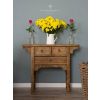 Reclaimed Elm Console Table - 3 Drawer - 0