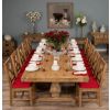3m Reclaimed Elm Pedestal Dining Table with 10 Elm Cross Back Dining Chairs  - 0