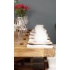 3m Reclaimed Elm Pedestal Dining Table with 7 Elm Cross Back Chairs and 1 Bench - 3