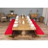 3m Reclaimed Elm Pedestal Dining Table with 2 Benches  - 13