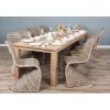 3m Reclaimed Teak Mexico Dining Table with 12 Stackable Zorro Chairs  - 2