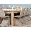 3m Reclaimed Teak Mexico Dining Table with 12 Stackable Zorro Chairs  - 3