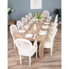 3m Reclaimed Teak Mexico Dining Table with 10 Ellena Chairs & 2 Armchairs  - 0