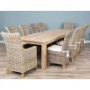 3m Reclaimed Teak Mexico Dining Table with 10 Latifa Chairs & 2 Armchairs  - 1
