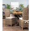 3m Reclaimed Teak Urban Fusion Cross Dining Table with 1 Backless Bench and 4 Latifa Dining Chairs  - 7