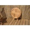 50cm Teak Circular Folding Table - 4