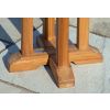 60cm Teak Circular Pedestal Table - 4