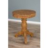 60cm Reclaimed Teak Circular Pedestal Table with 2 Stackable Zorro Chairs - 1