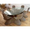 200cm Reclaimed Teak Root Oval Dining Table - 0