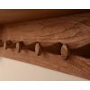 Reclaimed Teak Coat Hook Storage Unit - Four Basket - 2