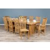 2.4m Reclaimed Teak Tangerang Dining Table with 8 Santos Chairs & 2 Armchairs - 0