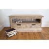 Colonial Reclaimed Teak TV Cabinet - White Wash - 2