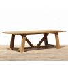 3.2m Reclaimed Teak Bali Outdoor Dining Table With 2 Backless Benches - 1