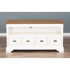 Brocante TV Unit with Four Drawers - 125cm x 40cm - 6