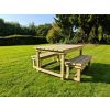 Hustyns Butchers Table & Bench Set - 4