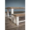 1.8m Coastal Dining Table with 2 Backless Benches - 1