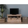 Colonial Reclaimed Teak TV Cabinet - White Wash - 0