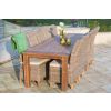 3m Reclaimed Teak Outdoor Open Slatted Table with 10 Latifa Chairs - 4