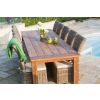 3m Reclaimed Teak Outdoor Open Slatted Table with 10 Latifa Chairs - 5