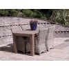 1.6m Reclaimed Teak Open Slatted Dining Table with 4 Donna Chairs - 0