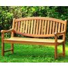 Oval Teak Garden Bench - 1