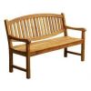 Oval Teak Garden Bench - 0