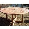 1.5m Teak Circular Pedestal Table with 6 Marley Chairs - 3