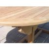 1.6m Teak Oval Pedestal Table with 4 Marley Chairs & 2 Marley Armchairs - 4