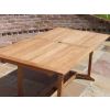1.6m Teak Rectangular Pedestal Table with 6 Marley Chairs  - 4