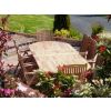 1.1m x 1.9m-2.7m Teak Oval Double Extending Table with 8 Harrogate Recliners - 1