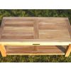 90cm Teak Rectangular Coffee Table with Shelf - 5