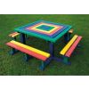 Junior Recycled Plastic Square Picnic Bench - 0