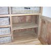 Reclaimed Teak Sideboard with 6 Natural Wicker Drawers - 2