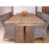 3m Reclaimed Teak Tangerang Dining Table with 8 Donna Chairs - 0