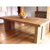2.4m Reclaimed Teak Dining Table with 8 Vikka Dining Chairs - 0
