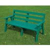 Recycled Plastic 3 Seater Sloper Bench - 6