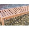 Backless Teak Garden Bench - 6