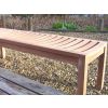 Backless Teak Garden Bench - 4