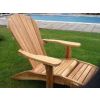 Luxury Teak Adirondack Chair with Footstool - 5