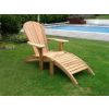 Luxury Teak Adirondack Chair with Footstool - 3