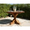 1.2m Reclaimed Teak Outdoor Open Slatted Dartmouth Table with 6 Latifa Chairs - 12