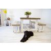 1.8m Coastal Dining Table with 2 Backless Benches - 7