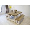 1.8m Coastal Dining Table with 2 Backless Benches - 5
