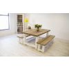 1.8m Coastal Dining Table with 2 Backless Benches - 6