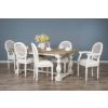 2m Ellena Dining Table with 4 Ellena Chairs & 2 Armchairs - 0