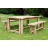 Swedish Redwood Chunky Backless Bench - 1