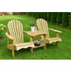 Swedish Redwood Double Adirondack Chair - 0