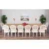 3.6m Ellena Dining Table with 6 Ellena Chairs, 2 Armchairs & 1 Backless Bench  - 1