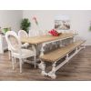 3.6m Ellena Dining Table with 6 Ellena Chairs, 2 Armchairs & 1 Backless Bench  - 0